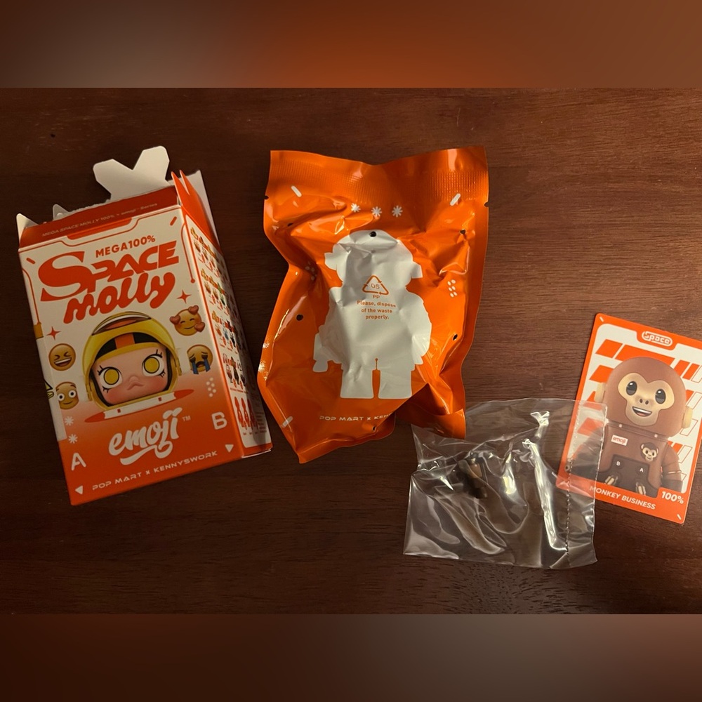 Space Molly Emoji Collectible Figure - Orange